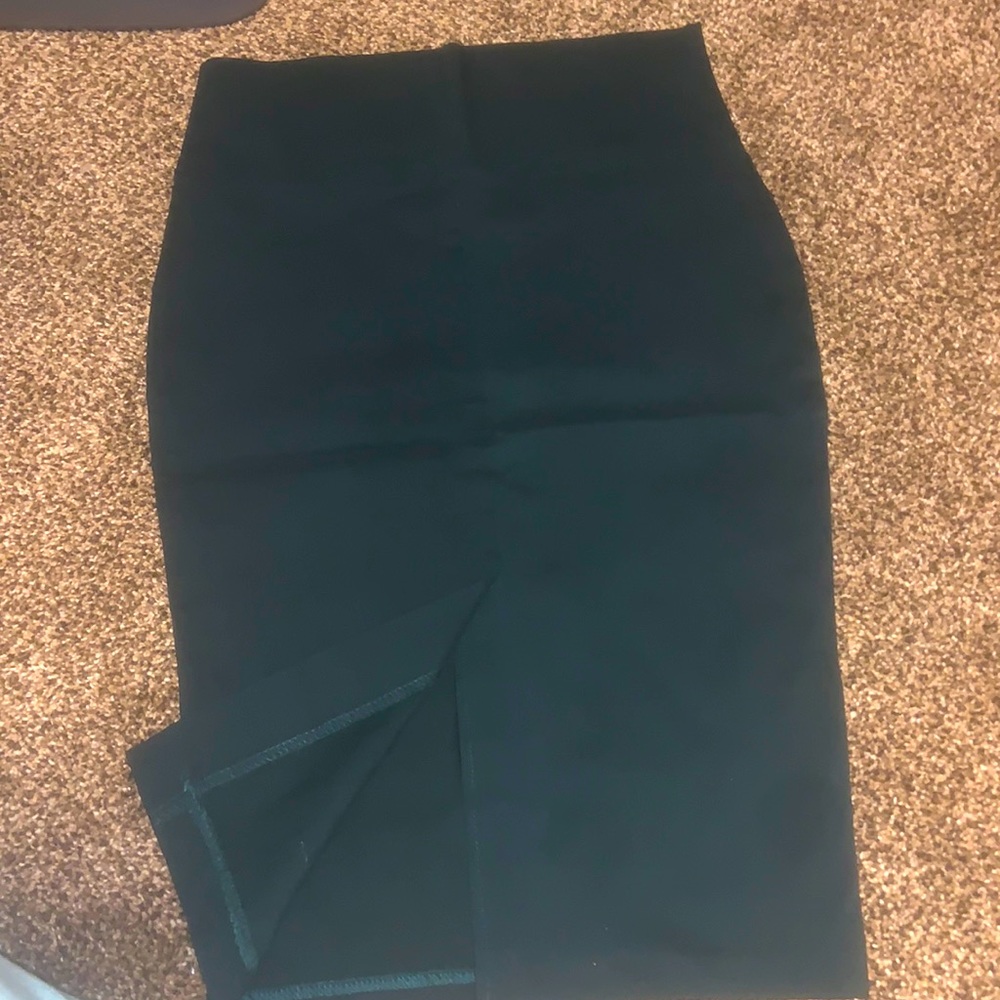 DARK GREEN/TURQUOISE PENCIL SKIRT SIZE L